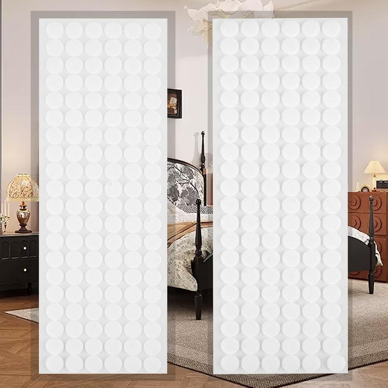 Rindion 1200PCS (600 Pairs) Hook and Loop Dots, 0.59 in Diameter Self Adhesive Dots, White Sticky Back Nylon Dots for School, Office, Home, Arts and Crafts - Image 4